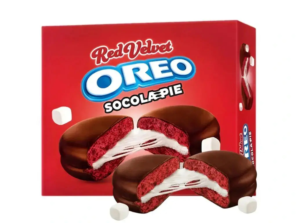 Oreo Choco Pie Red Velvet Mályvacukor Töltelékkel 336G Oreo