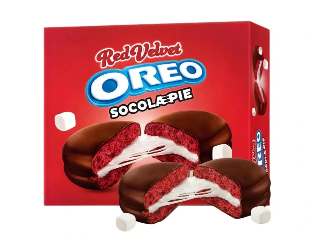 Oreo Choco Pie Red Velvet Mályvacukor Töltelékkel 336G Oreo