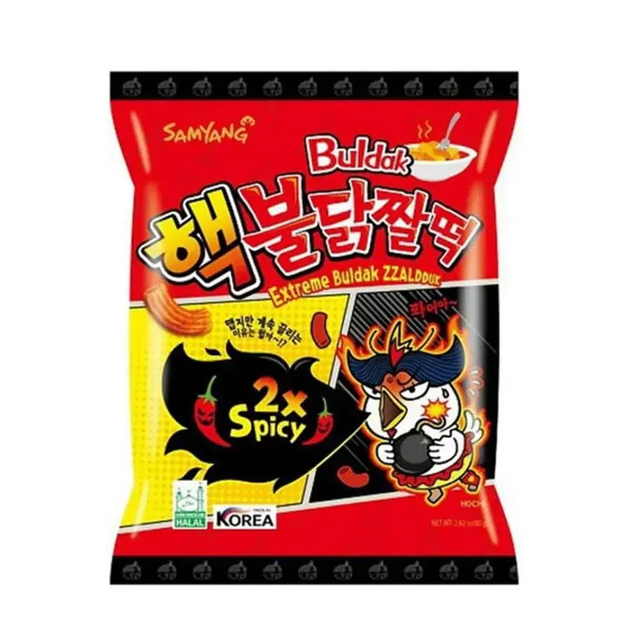 Samyang Buldak Zzaldduk 2xCsípős Csirke Ízesítésű Chips, 80G -