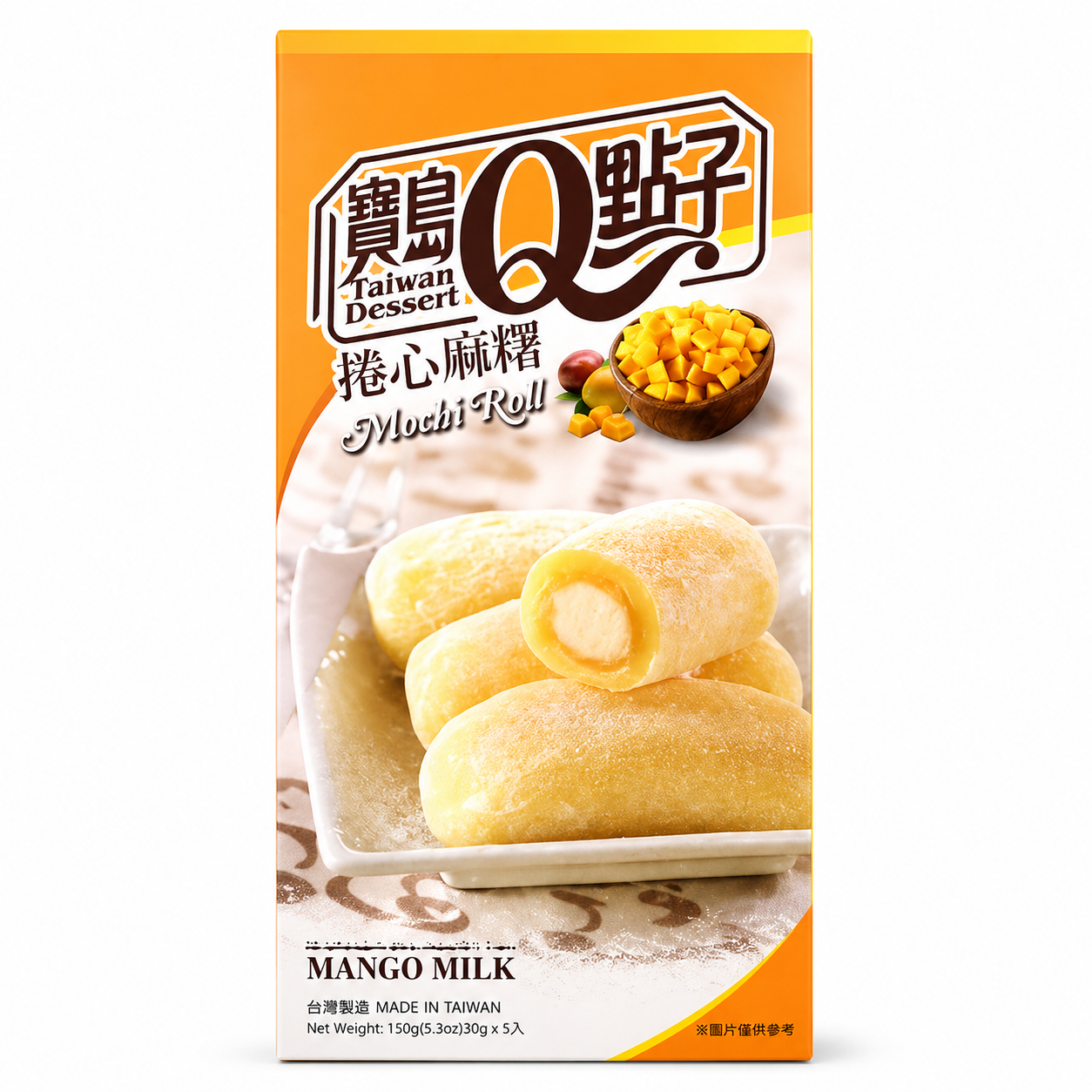 Q Brand Mangós Tejes Mochi Tekercs 150GQ Brand