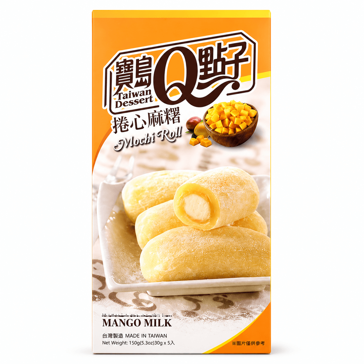 Q Brand Mangós Tejes Mochi Tekercs 150GQ Brand