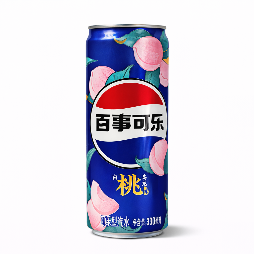Pepsi Őszibarack és Oolong Tea Ízű Szénsavas Üditőital 330ML