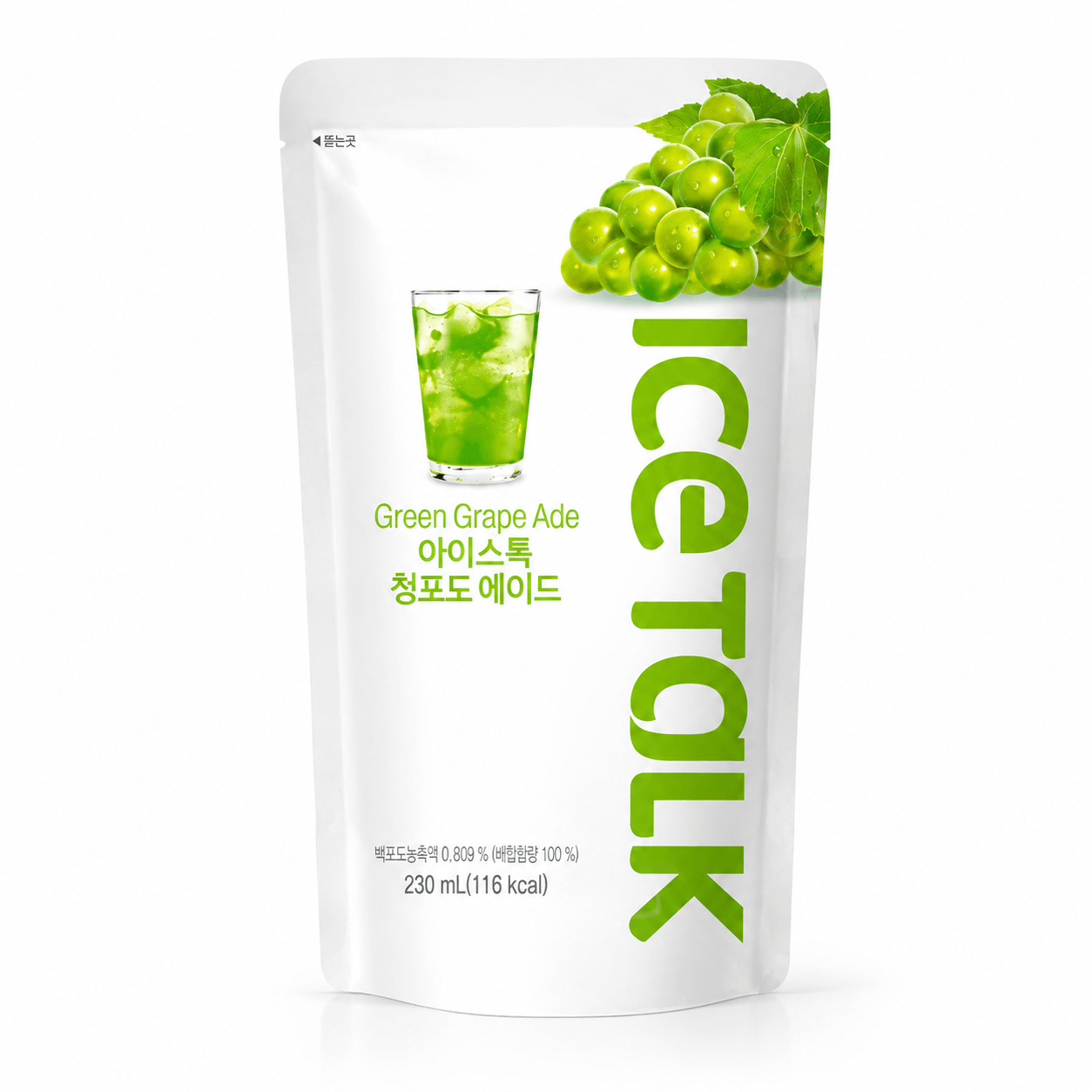Ice Talk Zöld Szőlő Ízű Ade 230ML