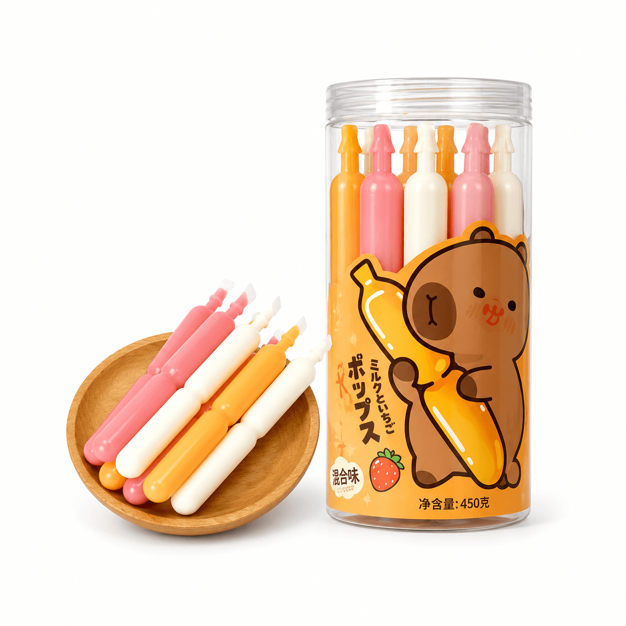Si Capybara Vegyes Milkshake Ízű Jégkrémrudak 450G