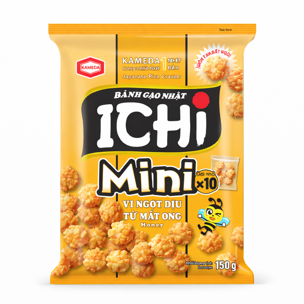 Ichi Mini Mézes Shoyu Rizs Keksz 150G