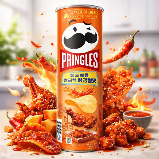 Pringles Édes–Csípős Koreai Sült Csirke Ízű Chips 100G
