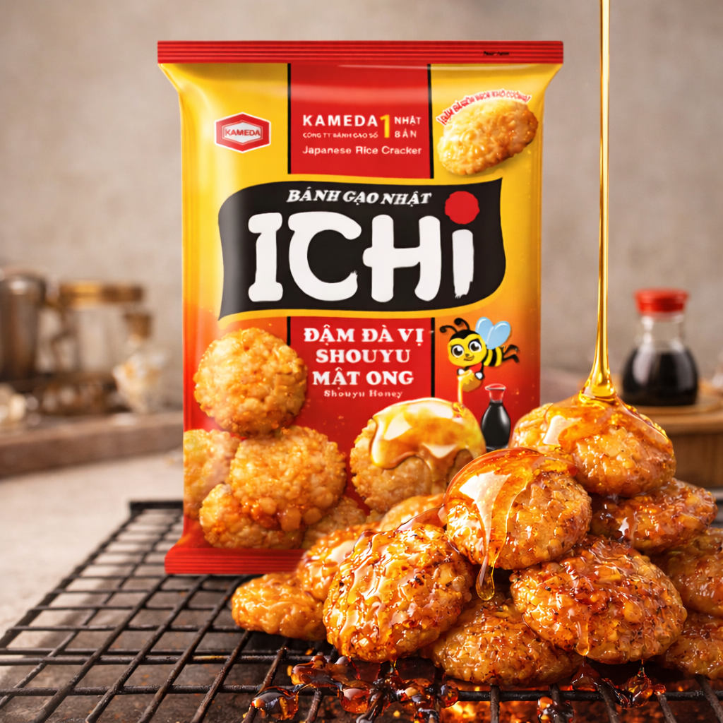 Ichi Mézes Shoyu Rizs Keksz 100g