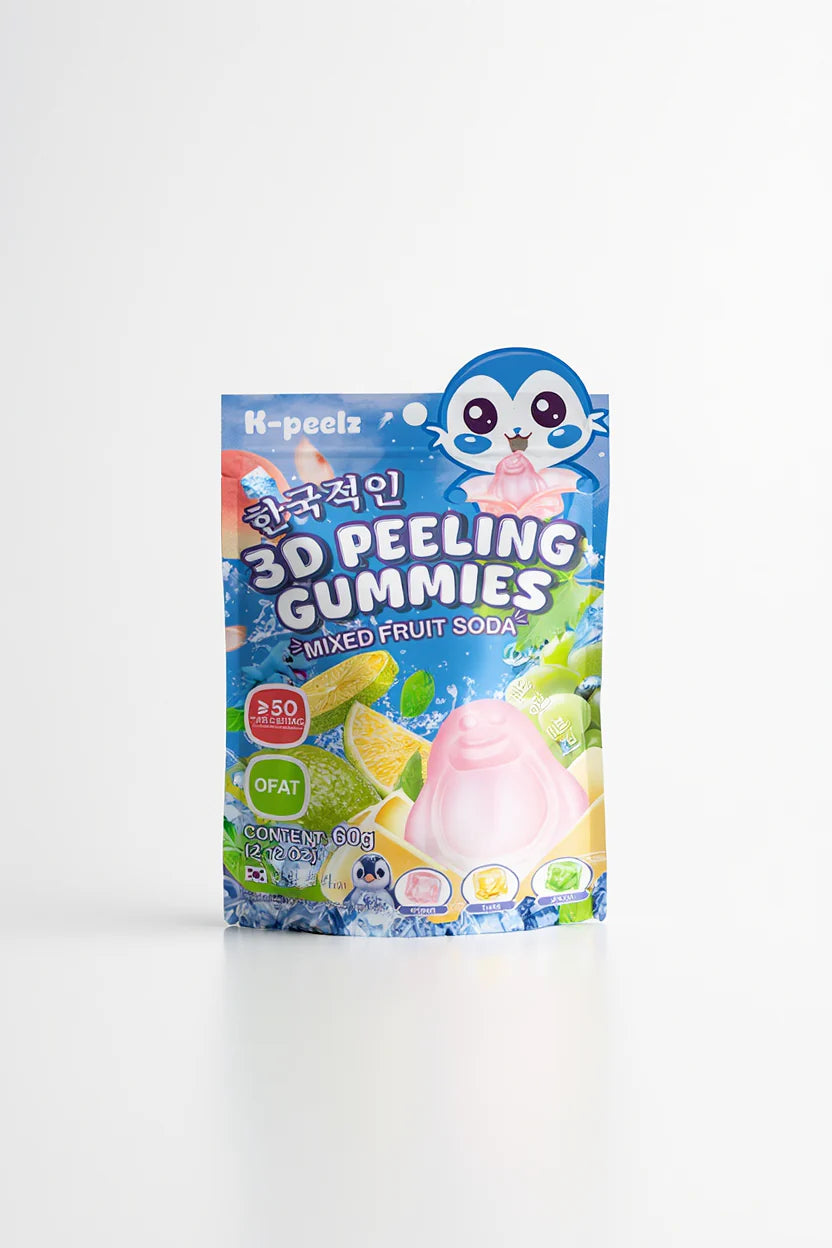 K-Peelz Vegyes Gyümölcsös Szóda Ízű Hámozható Gumicukor 3D 60g -