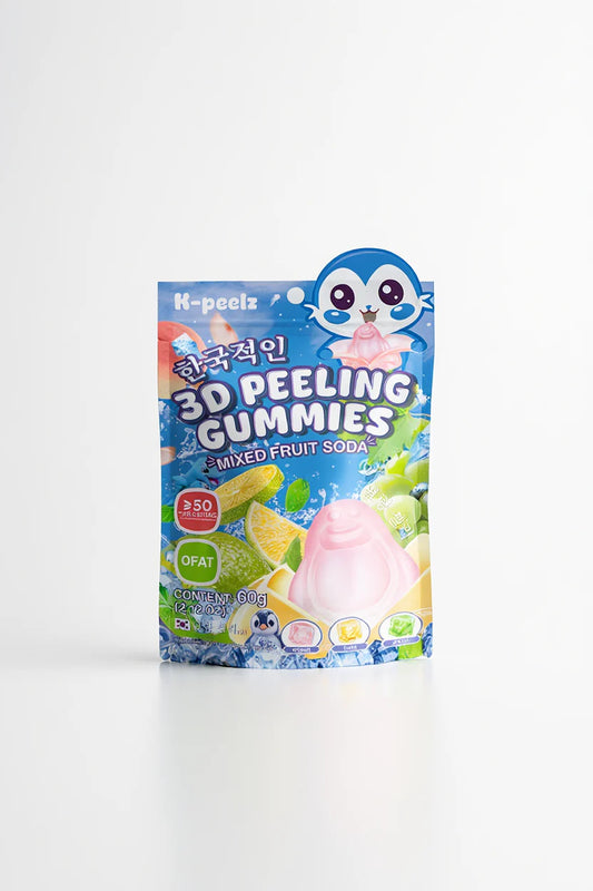 K-Peelz Vegyes Gyümölcsös Szóda Ízű Hámozható Gumicukor 3D 60g -