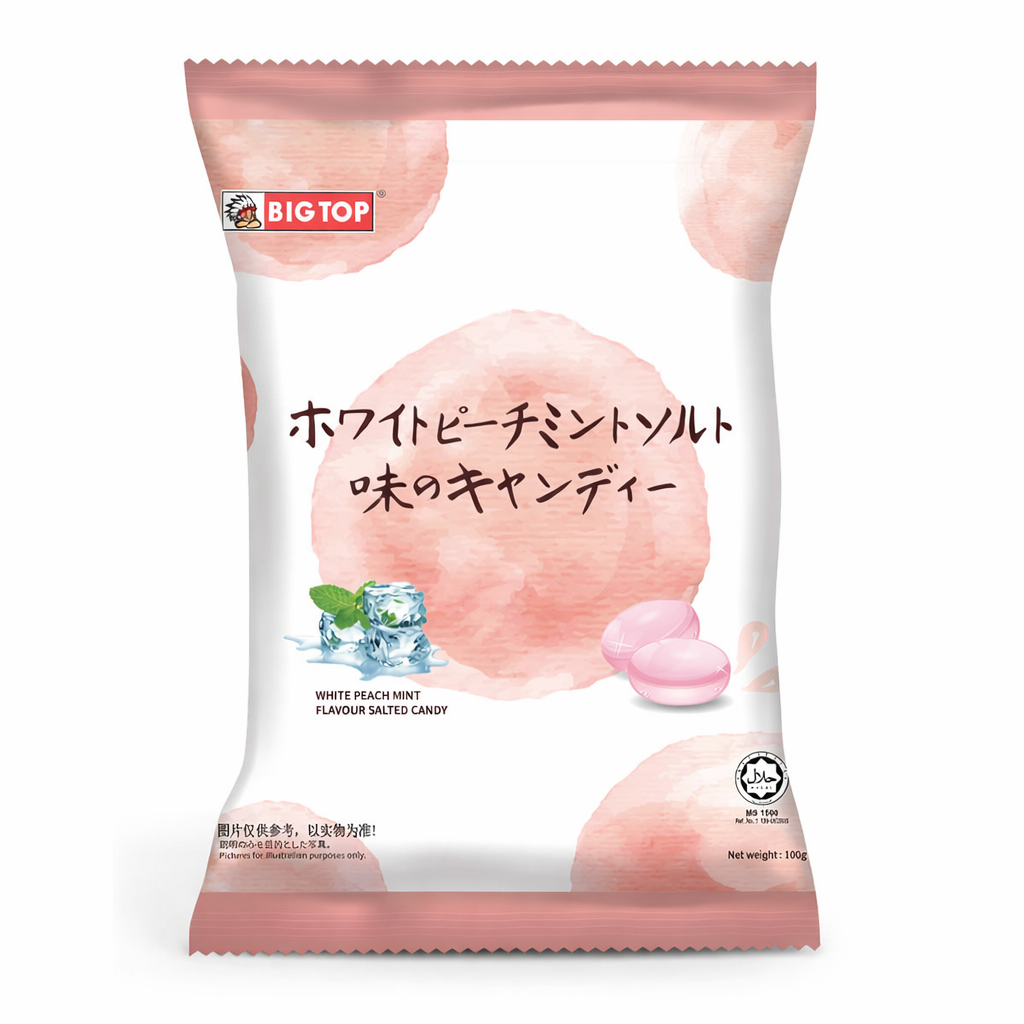 Őszibarackos- Mentás Sós Cukorka 100G