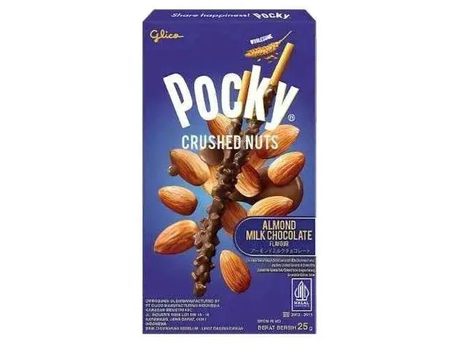 Glico Pocky Crushed Nuts - Mandulás, Tejcsokis Pálcikák 25g -