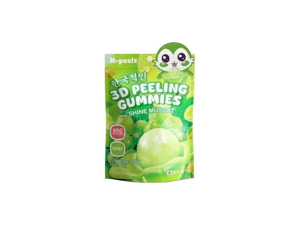 K-Peelz Shine Muscat Hámozható, Szőlő Ízű Gumicukor 3D 75g -