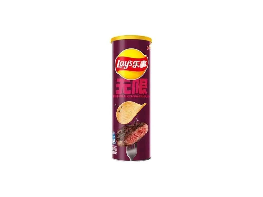 Lay’s Fekete Borsos Steak Ízű Burgonyachips, 90G