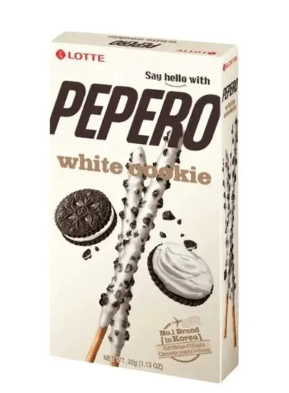 Lotte Pepero Fehér Csokis–Kekszes Pálcikák 32G -