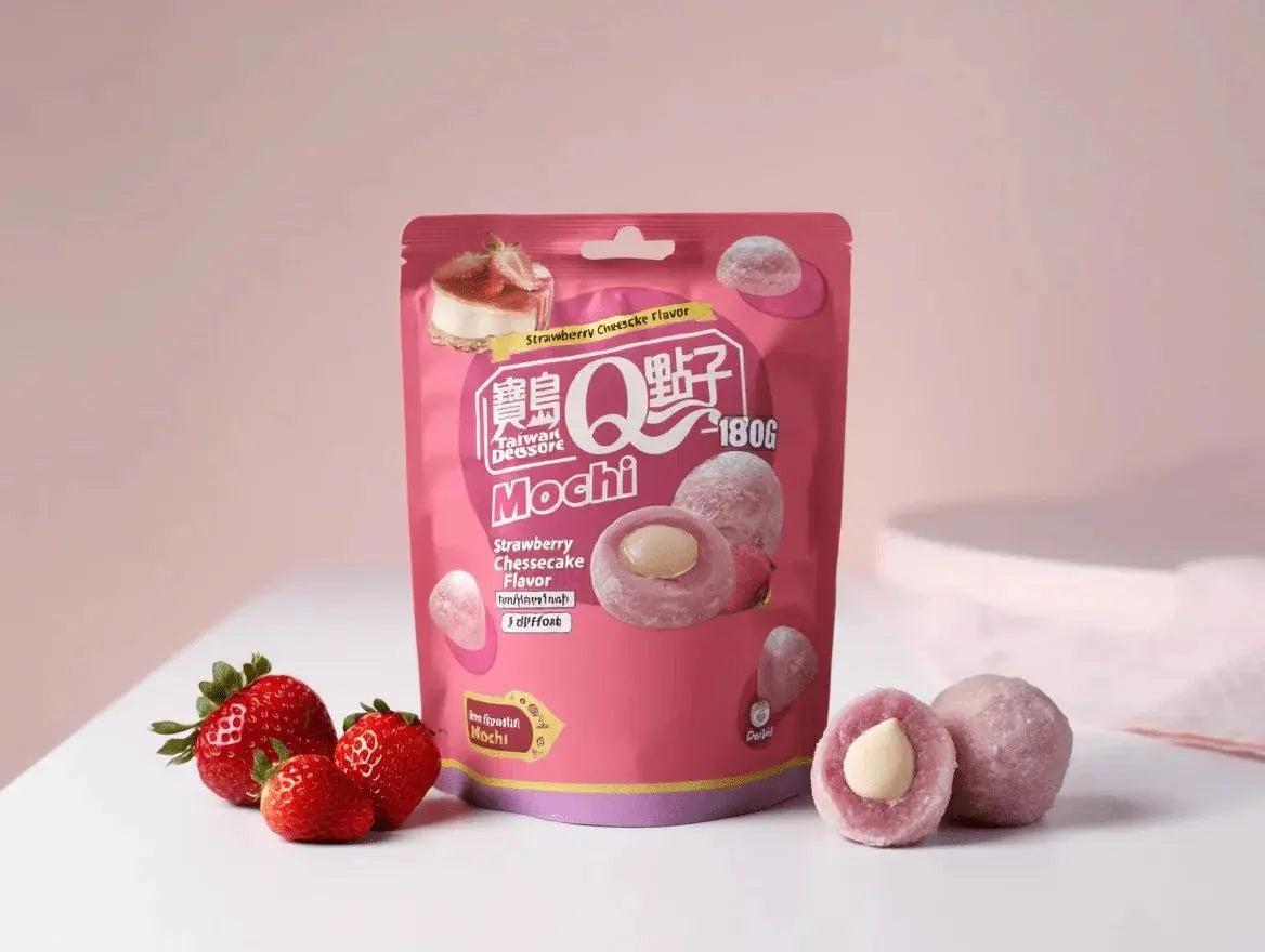 Q Brand Epres Sajttorta Ízű Mochi 180G -