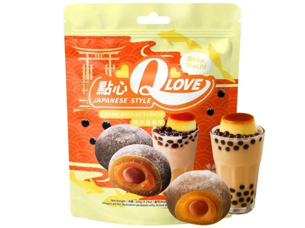 QLove Boba Creme Brulee Ízû Mochi 120G -