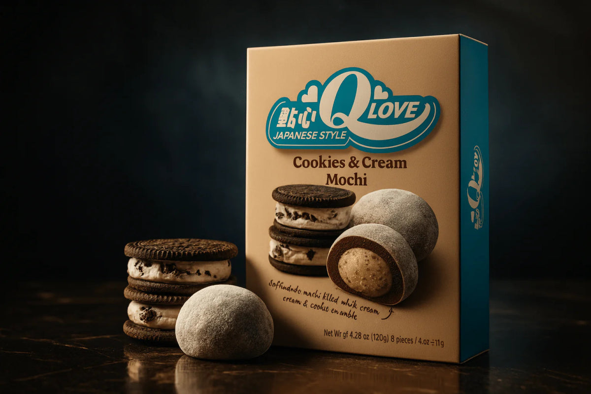 QLove Kekszkrémes Deluxe Mochi 180gQLove