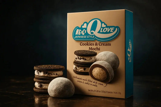 QLove Kekszkrémes Deluxe Mochi 180g -