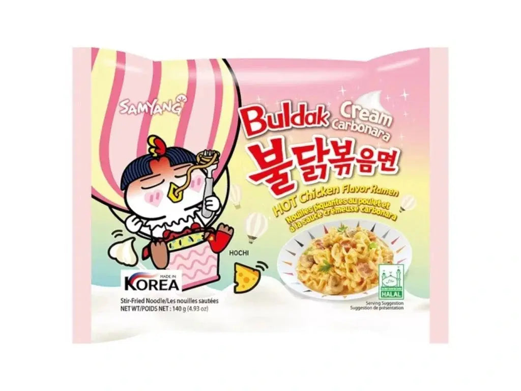 Samyang Buldak Cream Carbonara Csípős Csirke Ramen 140G -