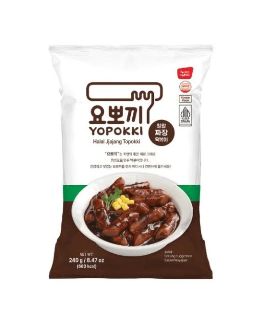 Yopokki Halal Jjajang Ízesítésű Topokki, Tasakban, 240GYopokki