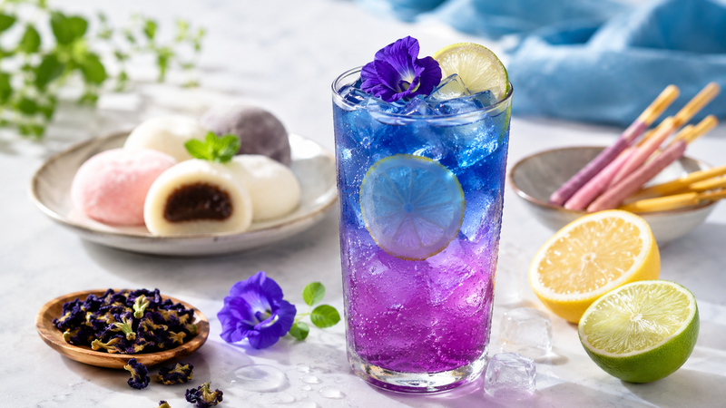 Pillangóborsó tea limonádé