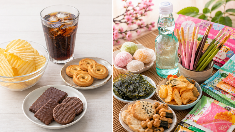 ázsiai, japán édességekm snackek: fűszerek, ízek, textúrák
