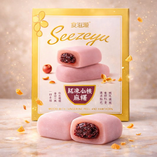 Seezeyu Prémium Mandarinhéj és Galagonya Ízű Mochi 160G