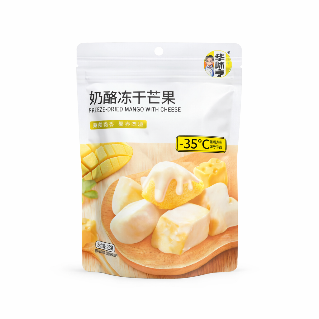 Huawiheng Liofilizált Mangó Sajttorta Ízű Bevonattal 28G
