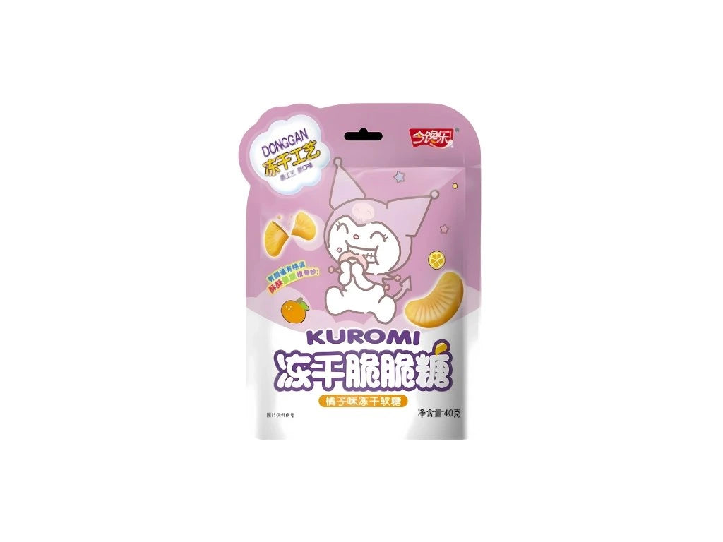 Sanrio Kuromi Narancs Ízű Fagyasztva Szárított Ropogós Cukorka 40G
