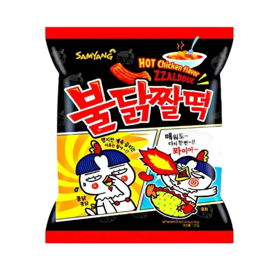 Samyang Buldak Zzaldduk Csípős Csirke Ízesítésű Chips, 120G -