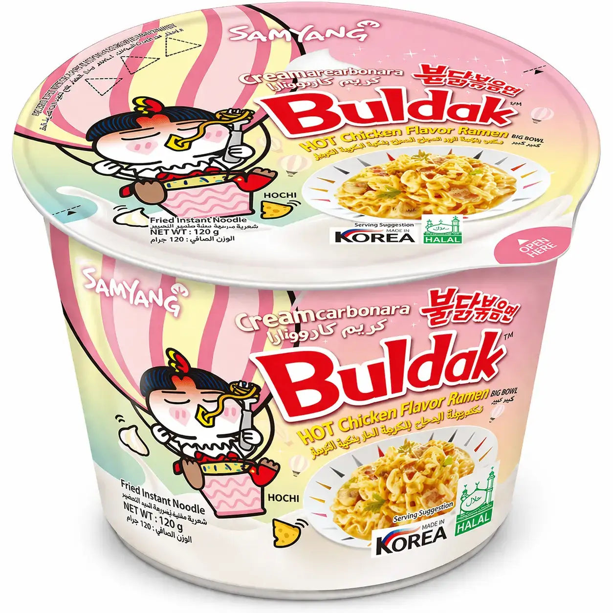 Samyang Buldak Cream Carbonara Ízű Ramen Pohárban 105G
