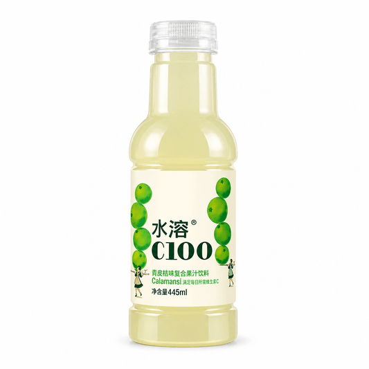 ShuiRongC Zöld Mandarin és Citrushéj Ízű C-vitaminos Ital 445ML