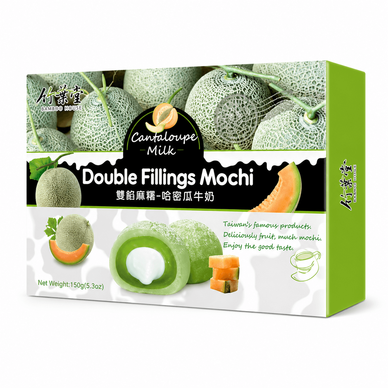 Bamboo House - Duplatöltelékes Sárgadinnyés - Tejes Mochi 180GBamboo House