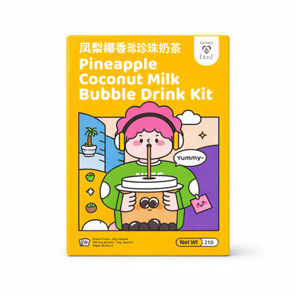 Tokimeki Bubble Tea DIY Kit Ananász-Kókusz Ízű 255G