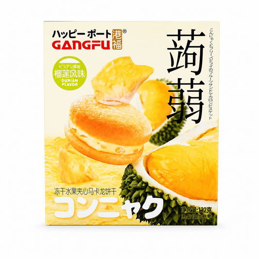 Gangfu Konjac Durian Ízű Macaron 132G
