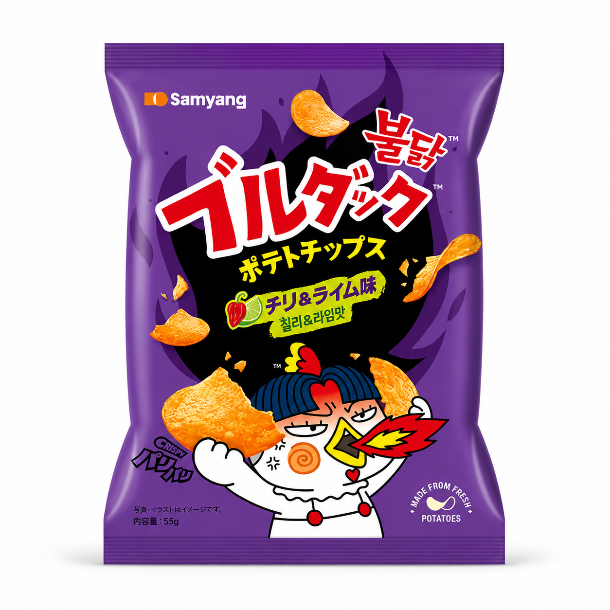 Samyang Buldak Habanero & Lime Ízű Burgonyachips 55GR
