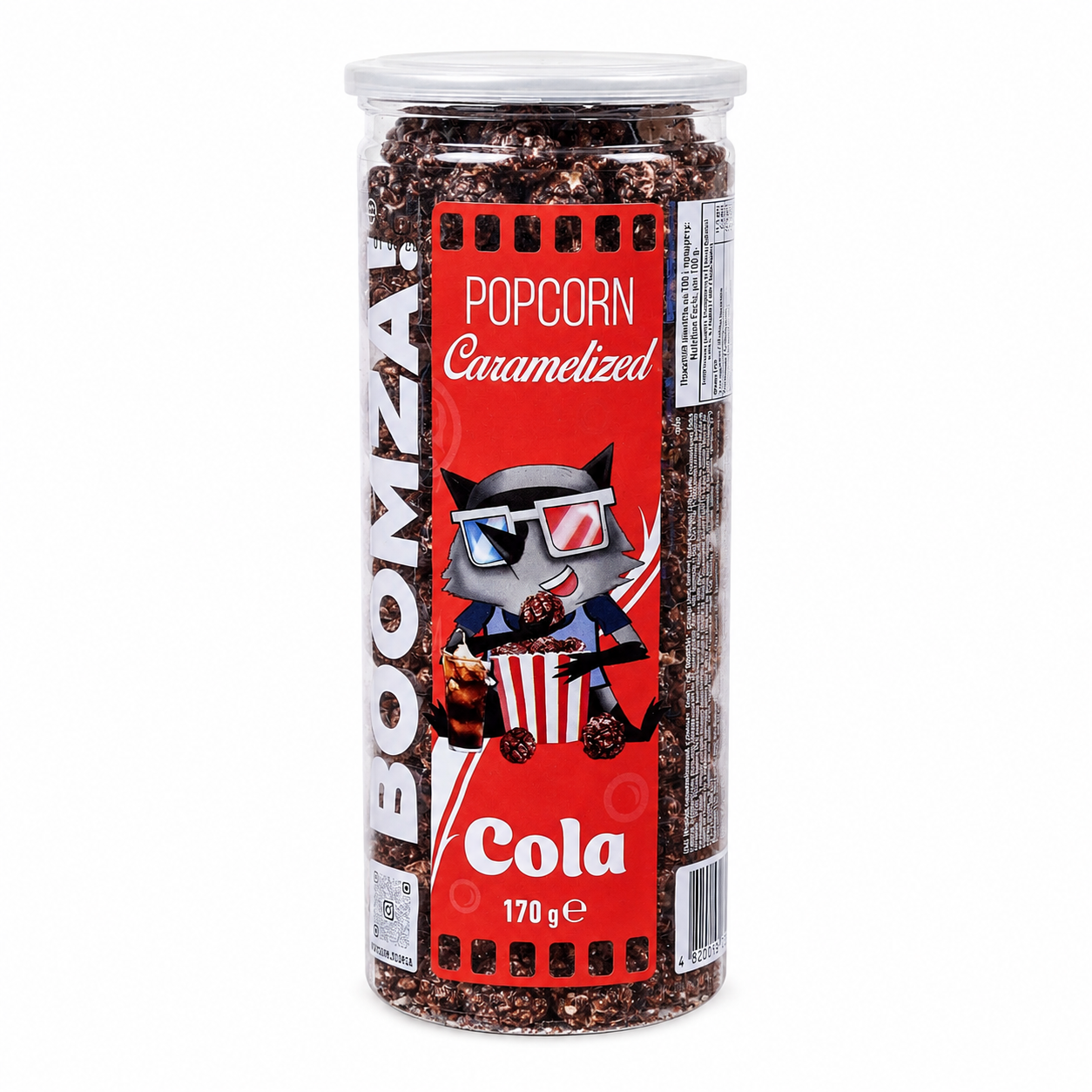 Boomza Kóla Ízű Karamellizált Popcorn 170G