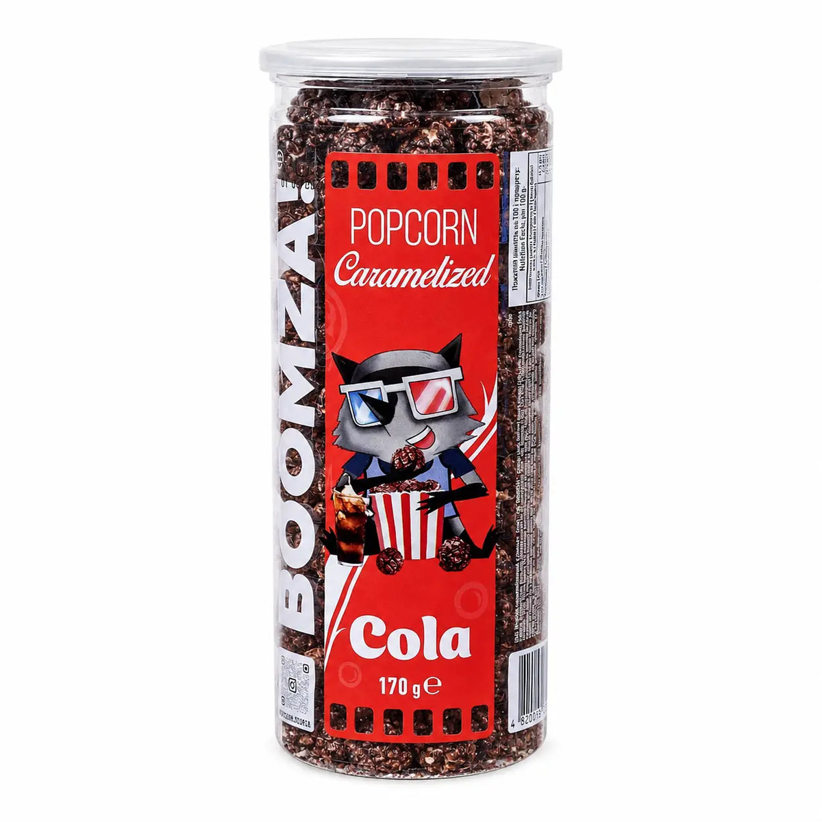 Boomza Kóla Ízű Karamellizált Popcorn 170G