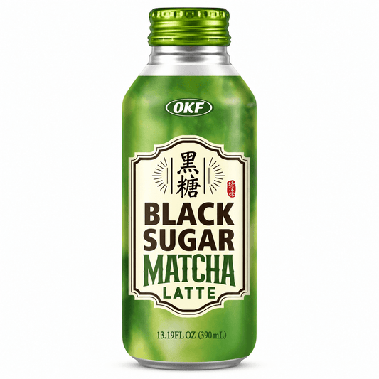 OKF Fekete Cukros Matcha Latte Ital 390ML