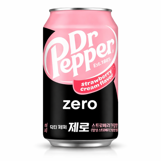 Dr. Pepper Zero Krémes Eper Ízű Szénsavas Üditőital 355ML