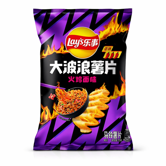 Lay’s Csípős Csirkés Noodle Ízű Burgonyachips 70G