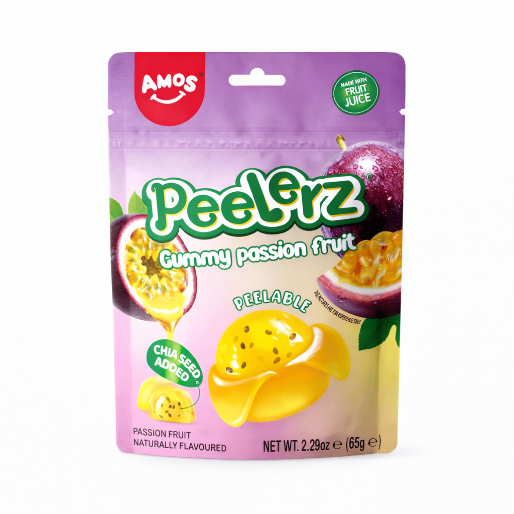 Peelerz Maracuja Ízű Hámozható Gumicukor Chia Maggal 65G