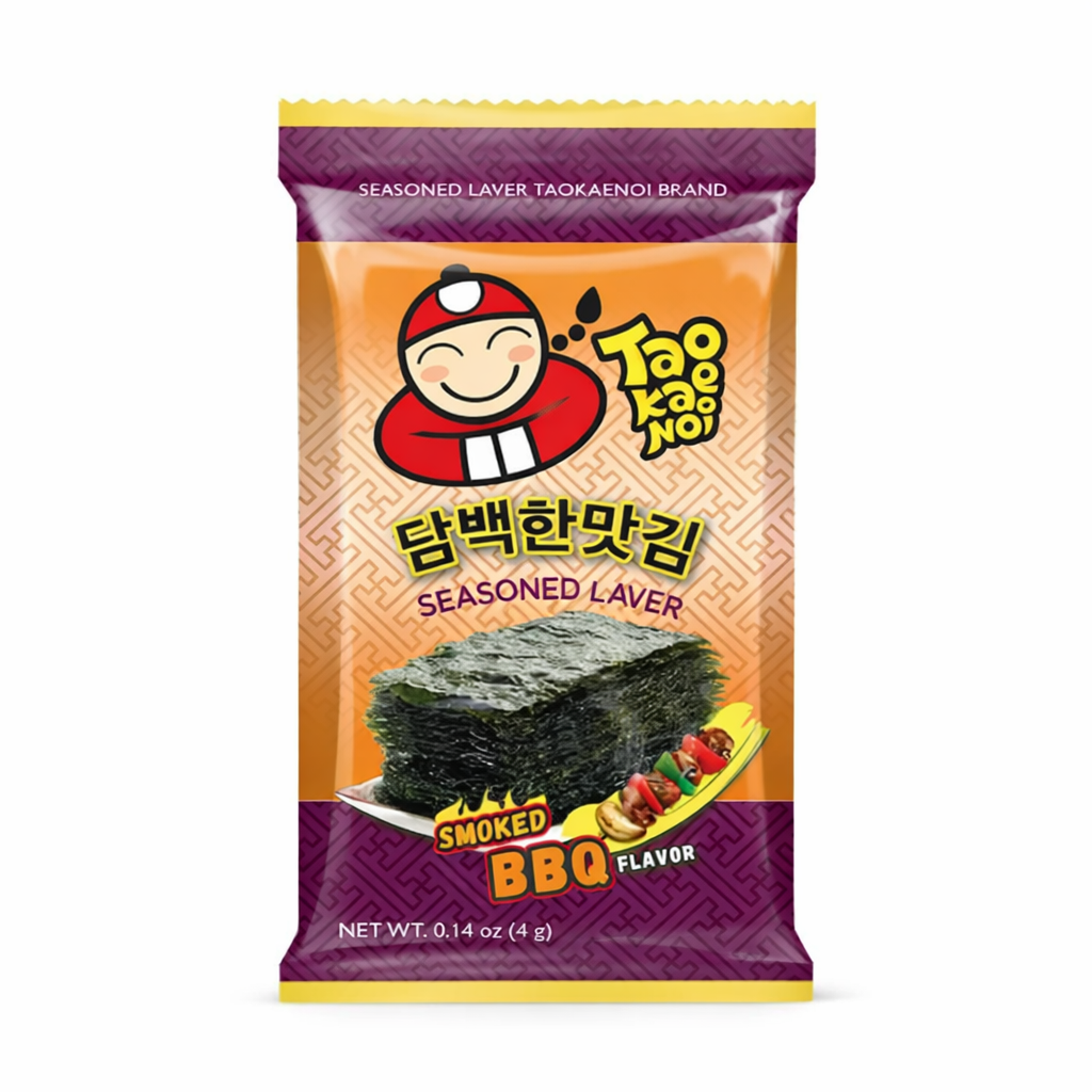 Tao Kae Noi BBQ Ízű Pirított Alga Snack 32G