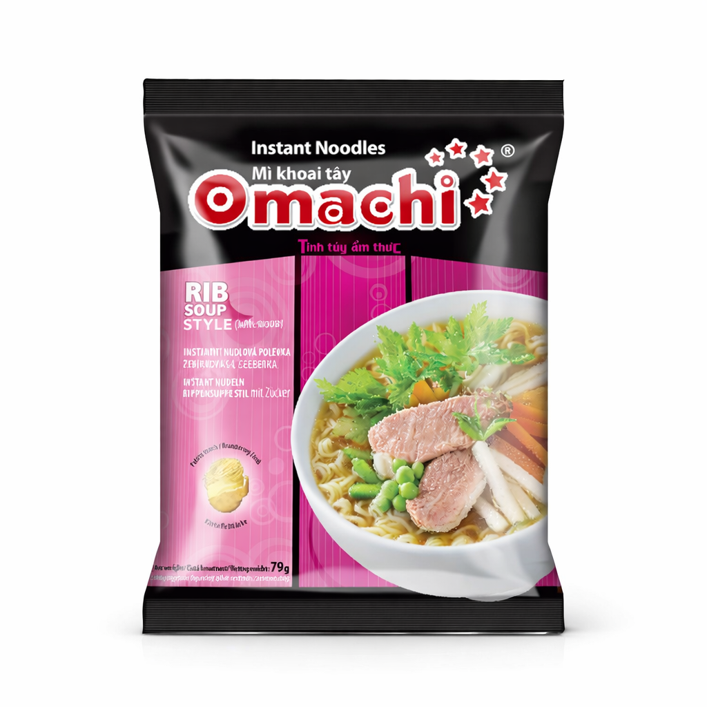 Omachi Instant Sertésborda Ízű Leves 79G