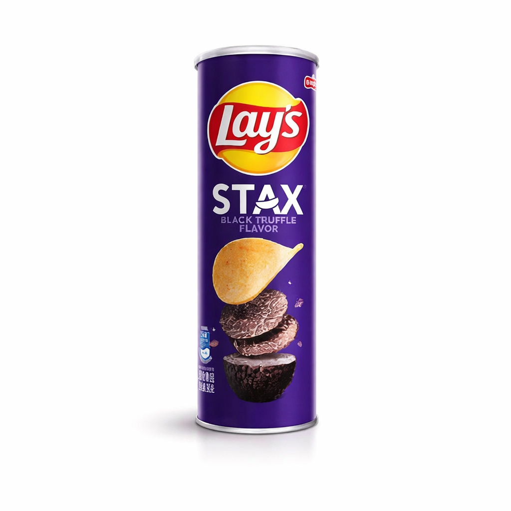 Lay’s Stax Fekete Szarvasgomba Ízű Chips, 90G