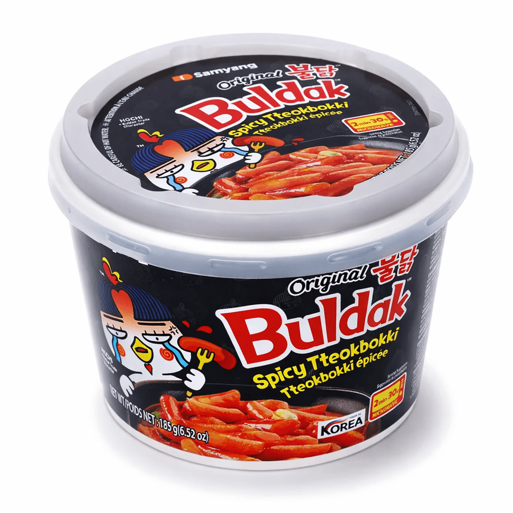 Samyang Buldak Classic Csípős Csirke Ízű Topokki Rizsrudak Pohárban, 185G