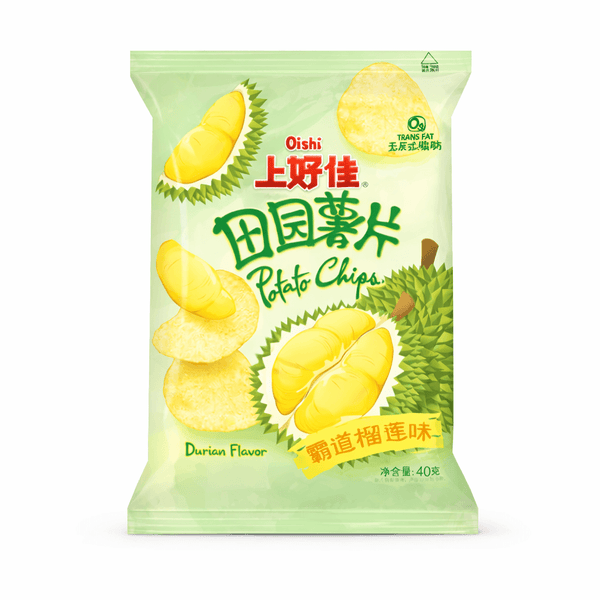 Oishi Durian Ízű Burgonyachips 70G