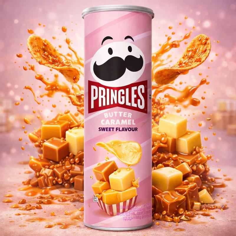 Pringles Vajas-Karamellás Ízû Chips 110G