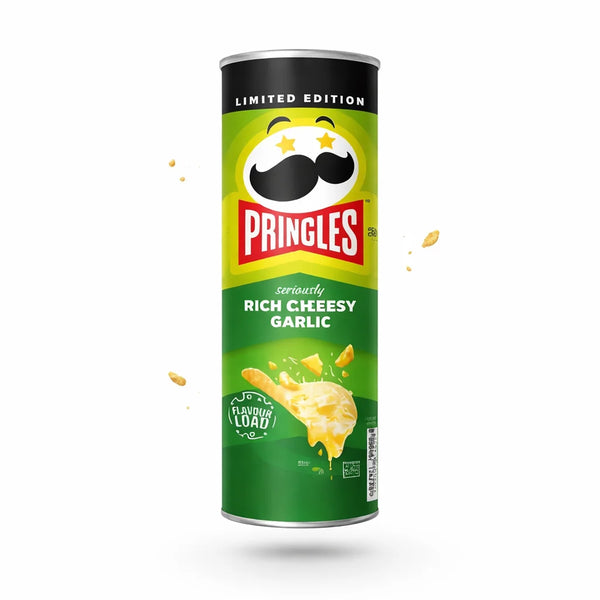 Pringles Extra Sajtos Fokhagymás Chips - Limitált Kiadás 102G
