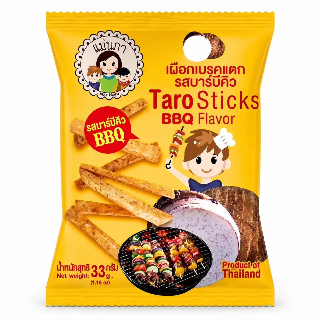 Maenapa BBQ Ízű Taro Snack Rudak 33G